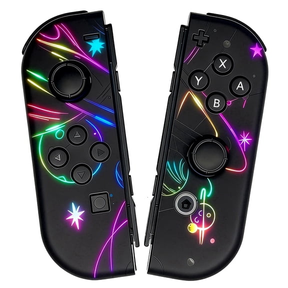 Game Controller for Switch,Wireless Joypad Control with RGB Lighting,Support Dual Vibration,Motion Control,Screenshot,Wake-up Function
