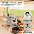 thumbnail image 4 of Hot Tent Stove, Portable Wood Burning Stove with 7 Chimney Pipes, Ideal for Camping, Cooking & Winter Heating, 4 of 6