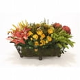 thumbnail image 1 of Distinctive Designs International 6926 Gazon Mélangé- Fleurs dans un Panier en Fil de Fer, 1 of 1