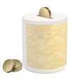 thumbnail image 2 of Ivory Piggy Bank, Blurry Modern Themed Background with Simplistic Influences Abstract Image, Ceramic Coin Bank Money Box for Cash Saving, 3.6" X 3.2", Cream, by Ambesonne, 2 of 4