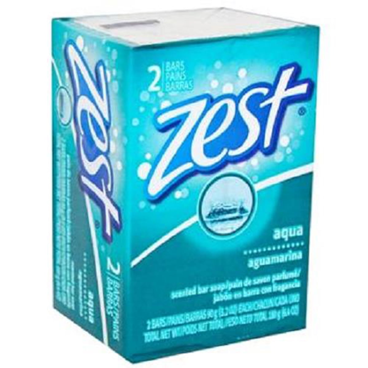 Zest Soap Aqua Refreshing Scent Made In USA 3.2 oz (2 Pack) ... amtc