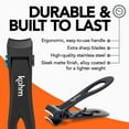 thumbnail image 3 of Cortauñas KOHM CP-120 Heavy Duty para uñas gruesas, color negro, 3 of 9