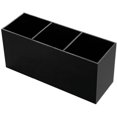 thumbnail image 3 of Organizador de maquillaje de 3 ranuras, soporte para brochas cosméticas, soporte para lápiz labial, 3 of 8