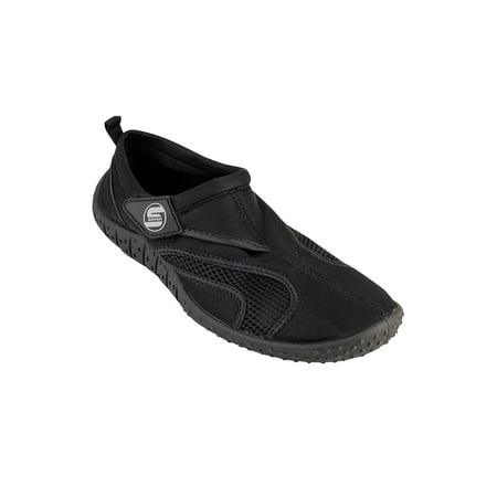 

Mens Aqua Sock Wave Water Shoes - Waterproof Slip-Ons for Pool Beach and Sports Black/ Black Size: 8M S7