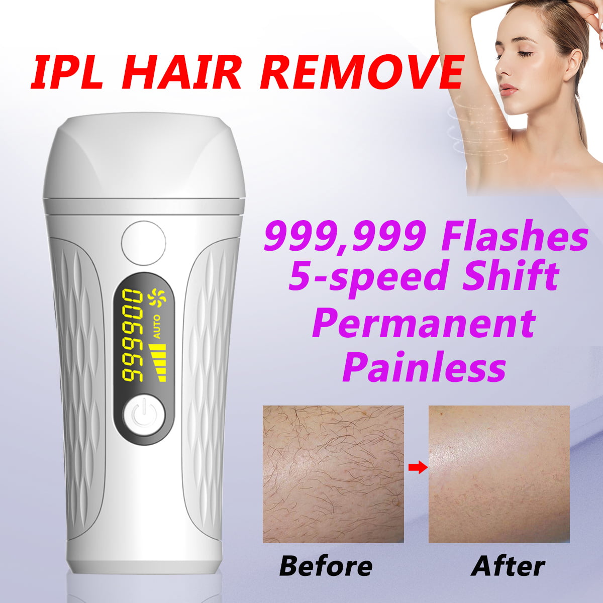 IPL Laser Hair Removal Device -Household laser epilator -Permanent hair