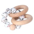 thumbnail image 1 of Anillo De Dentición Para Bebé, Juguete De Dentición Para Bebé De Madera De Silicona Duradero Y Seguro Para Cochecito ANGGREK Baby Teething Ring, 1 of 8