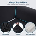 thumbnail image 5 of iCOVER One Piece High Stretch Couch Cover, Large Sofa Slipcover, fit seat with 60 to 80 inches, Machine Washable Spandex Jacquard Fabric, Non-Slip Furniture Protector (Black), 5 of 5