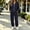 Dark Blue, variant on IUYRTFE Women's Zip Up Collared Jacket and Jogger Pants Set 2 Piece Casual Tracksuit
