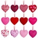 thumbnail image 2 of Decoración del hogar, decoración de habitaciones, decoración de paredes, colgante pequeño para San Valentín, decoración de festivales, 12 adornos colgantes de corazón de melocotón, colgante de corazón, 2 of 8
