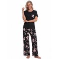 thumbnail image 6 of DAKIMOE Womens Pajama Sets 2 Piece Sets for Women Summer Sets Short Sleeve Pajamas Lounge Set Casual Sleepwear Loungewear PJS, S-XXL, 6 of 9
