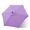 thumbnail image 3 of Bibana Replacement Canopy for 7.5ft Patio Umbrella, Market Umbrella Top with 6 Ribs, Outdoor Umbrella Cover (Purple), 3 of 6