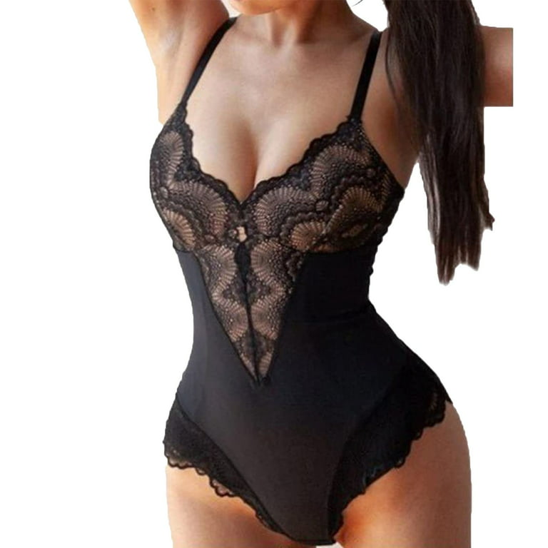 adviicd Baby Doll Big Bust Lingerie for Women Lace Bodysuit For