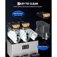 thumbnail image 6 of Zzistar Commercial Slushy Machine 15Lx3, Tainless Steel Smoothie Frozen Drink Maker with Self-Cleaning Mode, 1200W Electric Large Slushie Machine for Home Party, 6 of 7