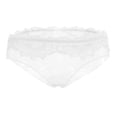 thumbnail image 2 of Braguitas de malla de encaje para mujer, color blanco, como se describe, 2 of 9