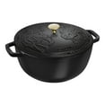 thumbnail image 1 of STAUB la Cocotte Four Français Rond en Fonte 4,8 L Année du Cheval, Noir, 1 of 11