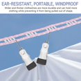 thumbnail image 5 of Pink Portable Clothesline Pe Stainless Steel Clothes Line 2Pcs for Camping, 5 of 5
