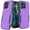 Purple, variant on For Motorola Moto G Stylus 5G 2025 Hybrid lined shockproof dual layer Rugged 2in1 Hard PC & Silicone TPU Non Slip Textured Tough Armor Cover, XPM Phone Case [Blue]