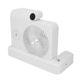 thumbnail image 1 of Desk Fan with Wireless Charging Station, Charging for Smartphone, Digital Display Screen, Foldable Small Quiet, for Home Office Car Travel Indoor Outdoor, 1 of 7