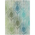 thumbnail image 2 of Addison Rugs Chantille Indoor/Outdoor Transitional Floral Aloe Machine Washable Rectangle Rug, 10' x 14', 2 of 8