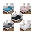 thumbnail image 5 of Fitted Sheet 160x200cm With Bonnet 30cm Navy Blue Microfiber, 5 of 5