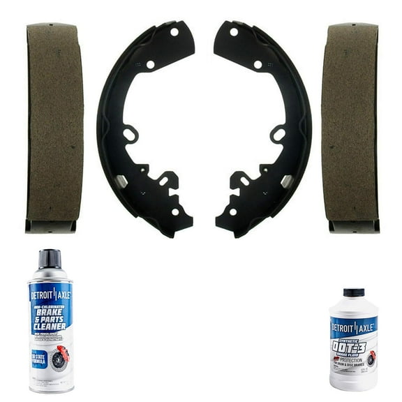 Detroit Axle - Rear Brake Shoes for 2005-2011 Dodge Dakota, 2006-2009 Mitsubishi Raider, Brake Shoes Replacement [Models with Rear Drum Brake]
