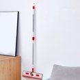 thumbnail image 1 of Karymi Microfiber Mop, 2024 New Large Flat Mop For Wet And Dry Use, Adjustable Stainless Steel Long Handle ， 360 Rotating Mop With Dewatering Scraper (White) Remembrance Day, 1 of 2