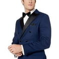 thumbnail image 2 of Adam Baker Westend Mens 911023T137 Slim Fit Double Breasted Peak Lapel Tuxedo - Midnight Blue - 40S, 2 of 5