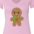 thumbnail image 4 of Inktastic Gingerbread Christmas Women's V-Neck T-Shirt, 4 of 5