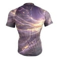 thumbnail image 4 of joogoo Galaxy Glitter Men's Cycling Jerseys Mountain Bike Short Sleeve Tops 3XL, 4 of 7