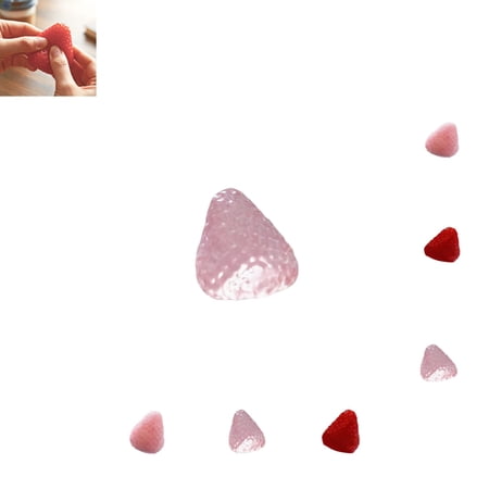 Strawberry Squishies Fidget Toys Adults & Teens Easter Basket Stuffers Strawberry HTF Glitter Cute Stress Relief Collectible Sensory Stress Squeeze Toys (1PC)