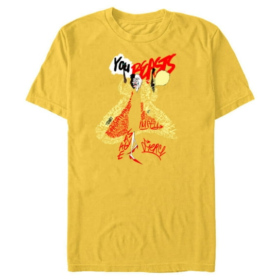 Disney Villains Cruella De Vil You Beasts - Short Sleeve Blended T-Shirt for Adults - Customized-Yellow