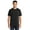 Jet Black, variant on Port & Company 50/50 Cotton/Poly TShirt with Pocket (PC55P) Aquatic Blue, S