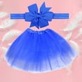 thumbnail image 2 of Mercatoo Baby Tutu 5 Layered Toddlers Tulle Tutu Skirt for Girls with Headband Birthday Outfit for 1 Year Old Girl Red Skirt, 2 of 4