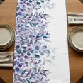 thumbnail image 5 of Table Runners 72 Inches Long Dress Scarves, Blue Purple Leaves Farmhouse Kitchen Table Runner, Coffee Tablerunners, Summer Botanical Eucalyptus Leaves 14x72 Inch, 5 of 9