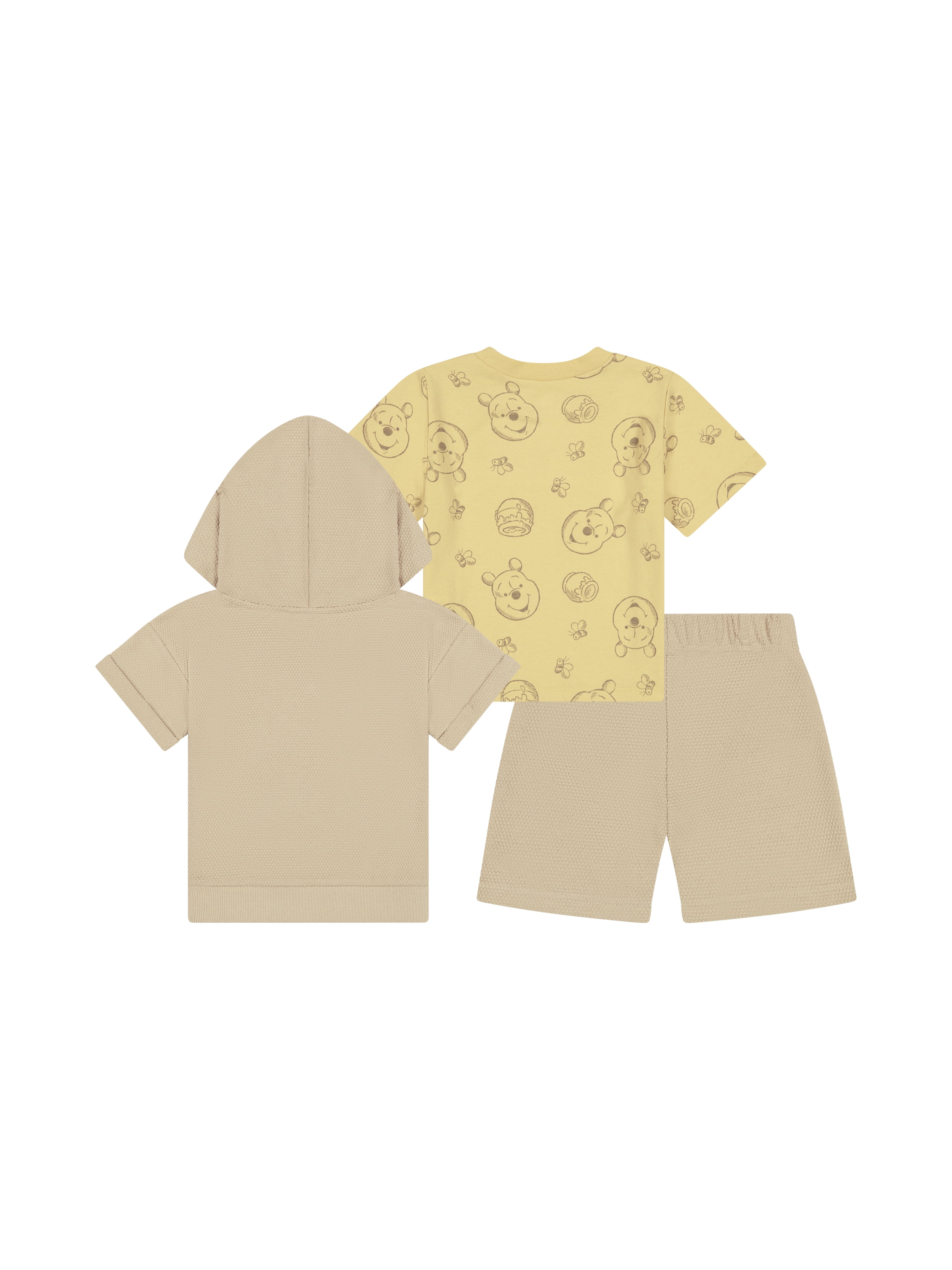 Winnie The Pooh Baby Boy 3 Piece Short Set, Sizes 0-24 Months