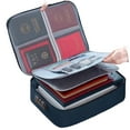 thumbnail image 1 of Advancent Organizador de archivos portátil, seguro e impermeable para un fácil almacenamiento, caja de almacenamiento de archivos de viaje Almacenamiento y organización del hogar azul, 1 of 5