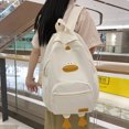 thumbnail image 3 of 3337 Mochila para Estudiantes Con Forma Pato Dibujos Animados Creativos (blanco) Blanco, 3 of 9