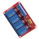 thumbnail image 4 of Módulo de relé, placa de módulo de relé optoacoplador Nimoa de 4 canales Disparador alto y bajo 5V/12V/24V(24V), 4 of 14