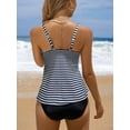 thumbnail image 4 of BIKINX Plus Size Swimsuit Women Sexy Two Piece Tankini Bathing Suits for Women Tummy Control Knot Swimwear, 4 of 5