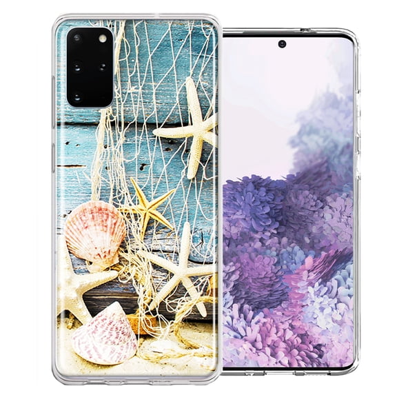 MUNDAZE For Samsung Galaxy S20 Plus Starfish Net Design Double Layer Phone Case Cover