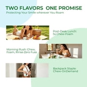 GlorySmile Toothpaste Tablets, Dual-Purpose for Brushing & Rinsing Teeth, 30 Count Travel-Sized, Mint Flavor