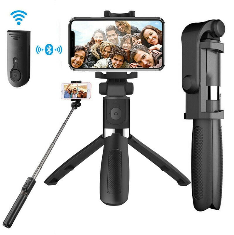 Portable Bluetooth Selfie Stick 360 Degree Rotation Handheld Extendable Folding Tripod Monopod