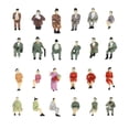 thumbnail image 5 of Esquirla 50 PCS Plastic 1/87 Miniature Model Seated People Figure Model Set for Kids Sand, 5 of 5