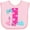 AD-Pink, variant on Inktastic Dinosaur Party-first Birthday Girls Baby Bib