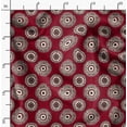 thumbnail image 2 of Soimoi Japan Crepe Satin Red Fabric By the Yard - 54 Inch Wide - Block Textile - Elegance for Stylish Circle Apparel and Home Decor Printed Fabric, 2 of 6