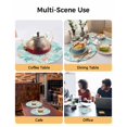 thumbnail image 2 of 13 Inch Round Placemats Set of 4, Teal Red Turtle Coastal Non Slip Heat Insulation PP Table Mats, Summer Beach Nautical Coral Starfish Washable Place Mats for Kitchen Dining Party Table Decor, 2 of 7