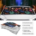 thumbnail image 3 of Yiaed Animals Under Water Print Car Windshield Sunshade Front Auto Car Front Window Sun Shade Foldable Sun Visor Shield Cover Auto Accessories for Sedan SUV Truck-Small, 3 of 5