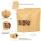 thumbnail image 3 of Bolsas Kraft de pie resellables, paquete de 50 unidades, Blisstime, 3 of 7