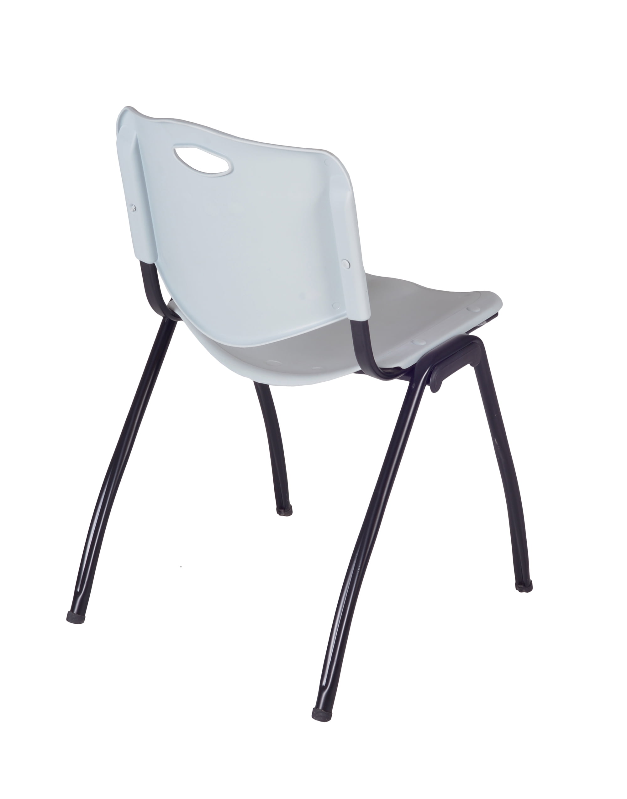 Regency Cain 60 x 24 in. T-Base Training Seminar Table- Mahogany & 2 M Stack Chairs- Grey