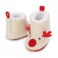 thumbnail image 2 of Biekopu Baby Fleece Slippers Soft Anti-Slip Deer Booties Winter Warm Infant Socks Crib Shoes, 2 of 8